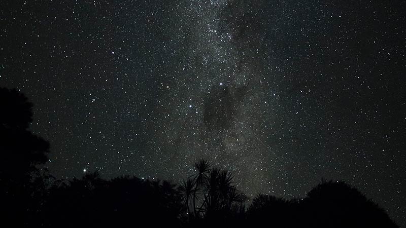 Night at Great Barrier Island.